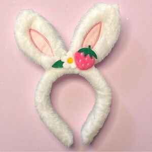 Pink and White Bunny Ears